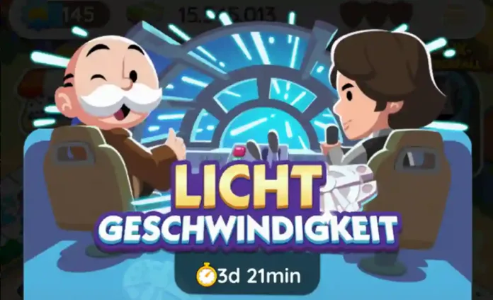 Belohnungsliste für Licht Geschwindigkeit Monopoly Go - 13 Mai 2025
